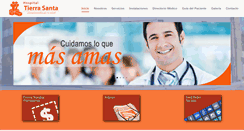 Desktop Screenshot of hospitaltierrasanta.com