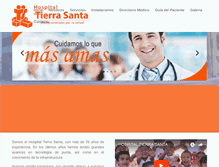 Tablet Screenshot of hospitaltierrasanta.com